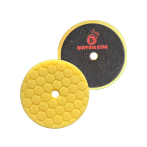 Pad Esponja Velcro Plana Lisa Amarilla 6" Corte Fino