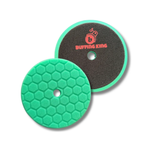 Pad Esponja Velcro Plana Con Hexagono Redonda Verde 6" C.Grueso