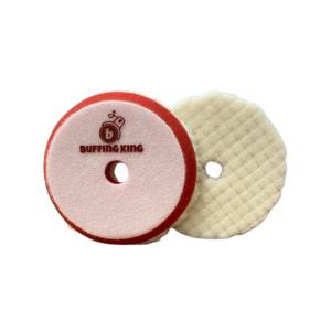 Pad de Lana-Extra Fina Cuadricular Esponja Roja Corte Fino 5"