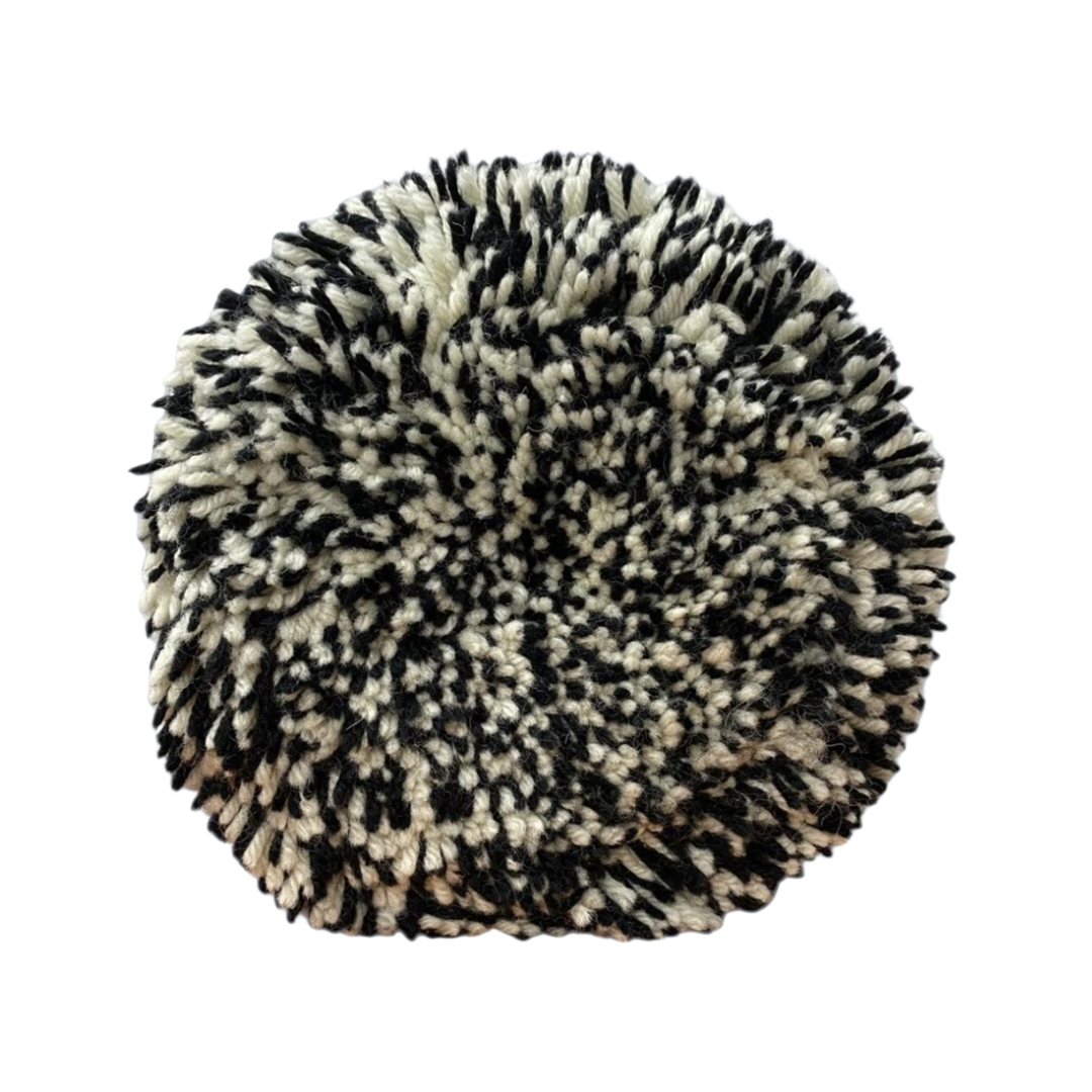 Borla Lana Borrego Velcro Blanca/Negro TW