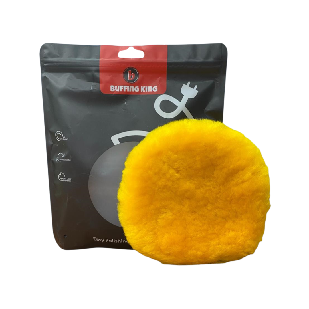 Pad de Lana Delgado Amarilla Corte Grueso 5"